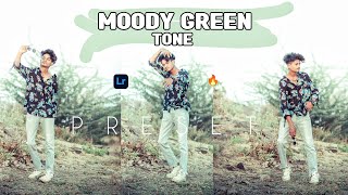 Lightroom Cinematic Green Tone 🔥 Moody green Tone Lightroom mobile [upl. by Asihtal]