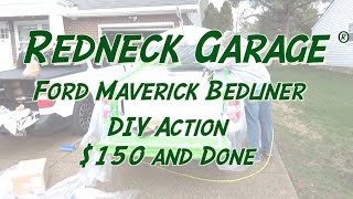 Ford Maverick  DIY Bedliner 150 and  20Letters  You Can Do It [upl. by Haissi569]