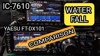 YAESU FTDX101  with ICOM 73007610 Screen settings [upl. by Ayatnohs]