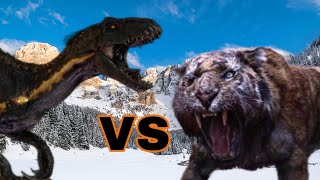 Indoraptor Vs Rei Da Montanha [upl. by Giraldo508]