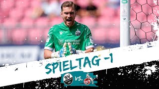 Spieltag 1  SV Sandhausen  1 FC Köln [upl. by Kenaz590]