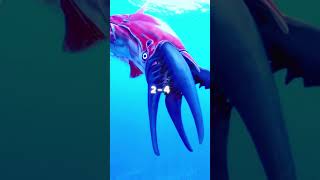 Reaper Leviathan VS Chelicerate shorts subnautica subnauticabelowzero [upl. by Tessy]