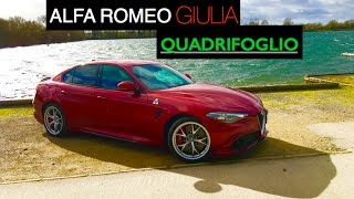 2017 Alfa Romeo Giulia Quadrifoglio Review  Inside Lane [upl. by Schaaff281]