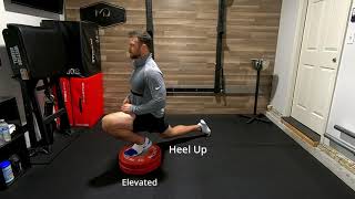 ATG Split Squat  Elevated Heel Up Level 2 [upl. by Rhoades]