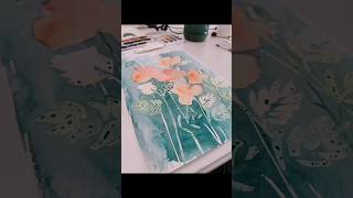 quotPoppiesquot watercolor flowers poppies watercolor art artist artistdrawing artwork painting [upl. by Moonier]