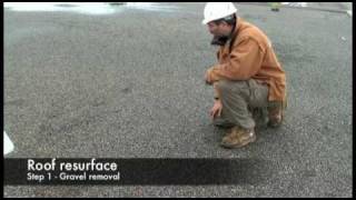 Flat Roof Repair  TOUGHROOF Resurfacing  Part 1 [upl. by Idolah]