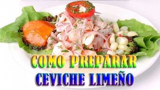 Como Preparar Ceviche de Pescado paso a paso [upl. by Shelton]