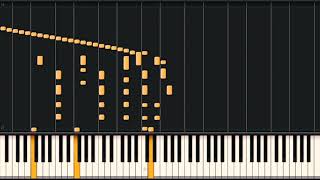 Ben Folds  Heist  Synthesia Piano tutorial [upl. by Alva]