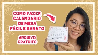 TUTORIAL COMO FAZER CALENDÁRIO DE MESA 2025 SEM MÁQUINAS [upl. by Nrublim]