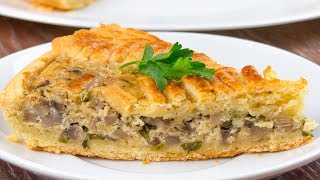 O combinație de succes din ingrediente simple – tartă cremoasă cu ciuperci  SavurosTV [upl. by Eelnodnarb545]