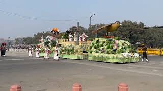 Tableau of Arunachal Pradesh for the 75th Republic Day Celebrations at Kartavya Path New Delhi [upl. by Enitselec]