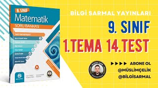 Bilgi Sarmal 9 Sınıf Matematik  1 Tema 14 Test [upl. by Enilehcim]