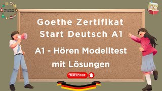 A1 German Exam Practice Material for listening Exam 2024  Goethe Zertifikat A1 [upl. by Paloma710]