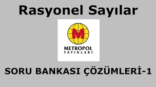 yös rasyonelsayı YÖS MAT1 RASYONEL SAYILAR1Metropol Soru Bankası Çözümleri [upl. by Diskson375]