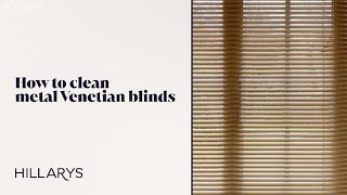 How to clean metal Venetian blinds [upl. by Nitsirhc70]