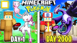 I Survived 2000 Days in Minecraft POKEMON Movie [upl. by Anpas]