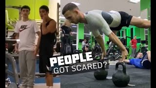 Calisthenics At The Gym Amazed People [upl. by Melton]