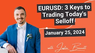 EURUSD 3 Keys to Trading Todays Selloff Plus a DXY Update [upl. by Epotimet]