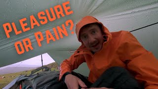 Tarp and bivy camping in bad weather  Robens Mountain Bivy [upl. by Leonhard501]