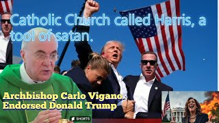 Archbishop Carlo Vigano Officially endorsed Donald Trump Shocking letter [upl. by Anelem]