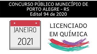 Concurso Público Município de Porto Alegre  RS Edital 94 de 2020 [upl. by Wyatan345]