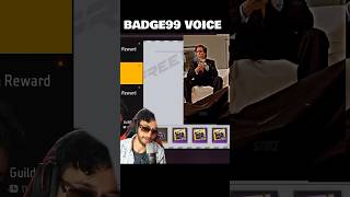 Badge99 Voice VS Freefire Voice Notes 🔥 freefire badge99 badge99voice shorts foryou explore [upl. by Zoller]