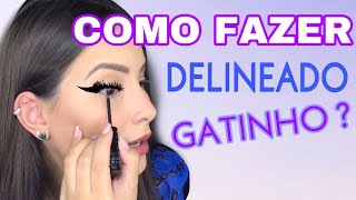 DELINEADO GATINHO PARA INICIANTES [upl. by Camm787]