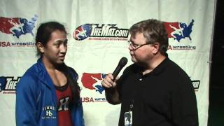 Interview with Bree Rapoza 115lbs champion at Cadet Nationals [upl. by Oner]