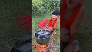 Survival Skills SIMPLE and USEFUL with shrimp bushcraft camping outdoors [upl. by Alston]