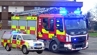 AIRHORN  Foleshill NEW Fire Engine amp BRV double turnout  West Midlands Fire Service [upl. by Nivloc]