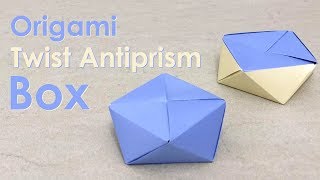 Origami Tutorial Twist Antiprism Box Christiane Bettens [upl. by Eciuqram]