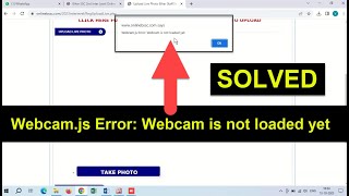 Webcamjs Error Webcam is not loaded yet  Bihar SSC Web camera setting in Chrome [upl. by Fortunio]