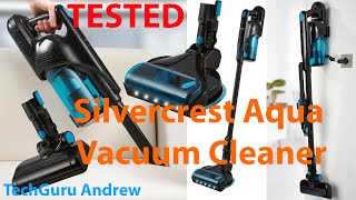 Silvercrest Cordless Cyclone Handheld Vacuum Cleaner Aqua [upl. by Ahsiem988]