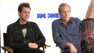 Dumb and Dumber To Jim Carrey amp Jeff Daniels Exclusive Interview Part 2 of 2  ScreenSlam [upl. by Allak685]