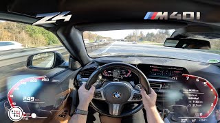 BMW Z4 M40i 340HP SOUND and Top Speed Drive [upl. by Nimrak847]