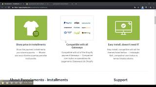 APP Parcelamento no Shopify  Como mostrar parcelas nos produtos [upl. by Lore]