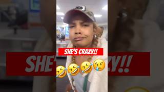 Unhinged Woman Threatens Airport Passenger shortvideo shorts [upl. by Park]