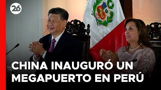 Los presidentes de Perú y China inauguraron el megapuerto de Chancay [upl. by Katrinka350]