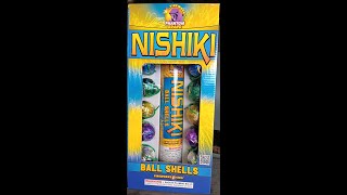 NISHIKI BALL SHELLS BY PHANTOM BRAND FIREWORKS 6 SHOTS BALL SHELLS [upl. by Sansbury]