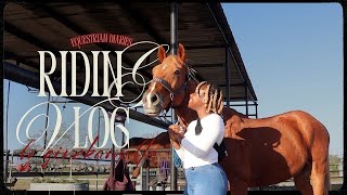 HORSE RIDING VLOG  TACKING UP  Equestrian Diaries EP04 [upl. by Gutow]