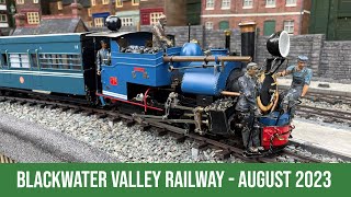 16mm Live Steam  August 2023  Blackwater Valley Railway [upl. by Anahcar227]