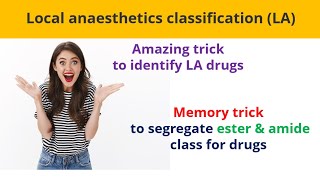 Super easy trick to memorize amp classify Local anesthetic drugs English version [upl. by Nottap]