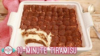 Easy 10 Minute Tiramisu  Bigger Bolder Baking [upl. by Portwin612]