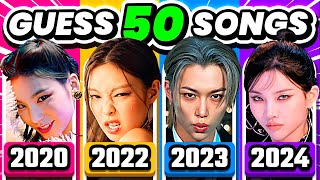 GUESS 50 KPOP SONGS 2020  2024 ⚡️ Can You Guess The Kpop Song  KPOP QUIZ 2024 [upl. by Stefa]