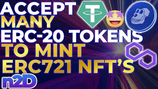 Deploy ERC721 NFT Smart Contract That ACCEPTS MANY ERC20 CRYPTO TOKENS AS PAYMENT TO MINT  🤩🤑🤑 [upl. by Becca593]