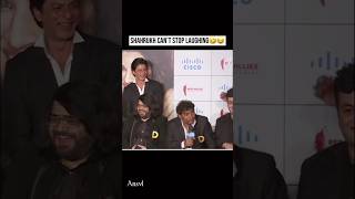 Shahrukh can’t stop Laughing 🤣😂 shorts shahrukh iamsrk comedy funny viral [upl. by Truda]