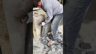 How to Handmade Natural Split Granite Stone [upl. by Solis]