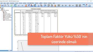 Spss ile Açımlayıcı Faktör analizi [upl. by Lanevuj990]