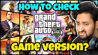 HOW TO CHECK GTA 5 GAME VERSION  GTA 5 Mods 2023 HindiUrdu  THE NOOB [upl. by Gaudet]