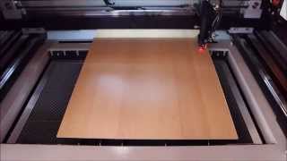 CO2Lasermaschine 3 mm MDF Schachtel  Gravieren und Schneiden mit dem Lasercutter tt600 [upl. by Yasibit]